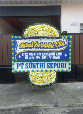 Papan Bunga Duka di Jita